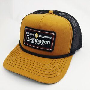 Copenhagen Embroidered Patch Ripstop Foam Rope Trucker Cap Hat Mesh Snapback